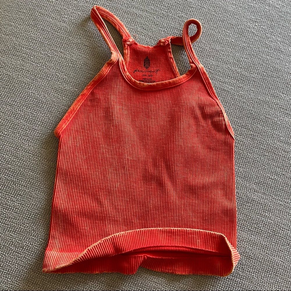 FREE PEOPLE GOOD KARMA 7/8 HIGH RISE TIE DYE CHERRY BOMB LEGGINGS SET XS/S NWOT - Picture 6 of 9